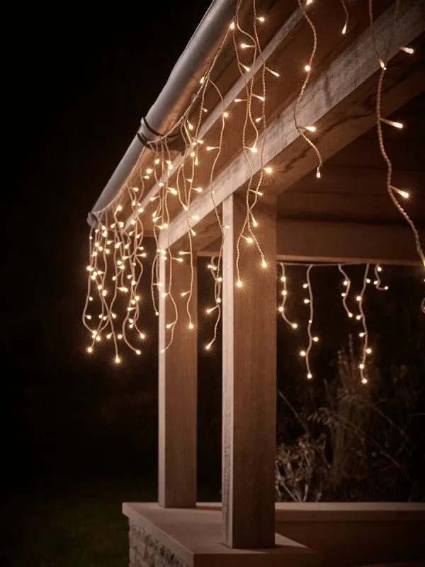Cortina 10mt ancho lluvia led Evento luz fija tiras 40/60/80 ¡100% lluvia!